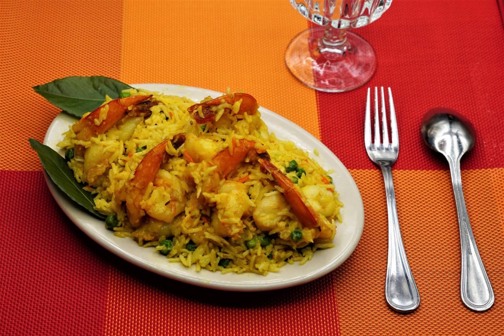 king of tandoor Shrimp biriani